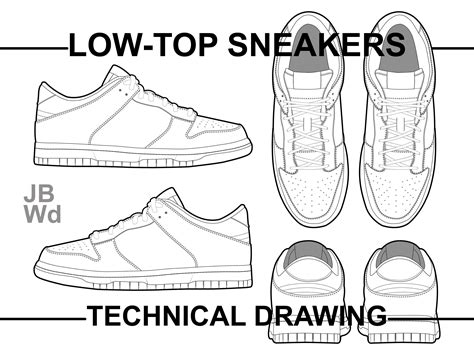 Sneakers Technical Drawing | ubicaciondepersonas.cdmx.gob.mx