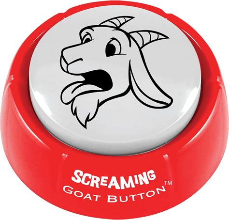 Screaming Goat Button | Gag Gifts for Men and Women | Screaming Goat Desk Toy Talking Button ...