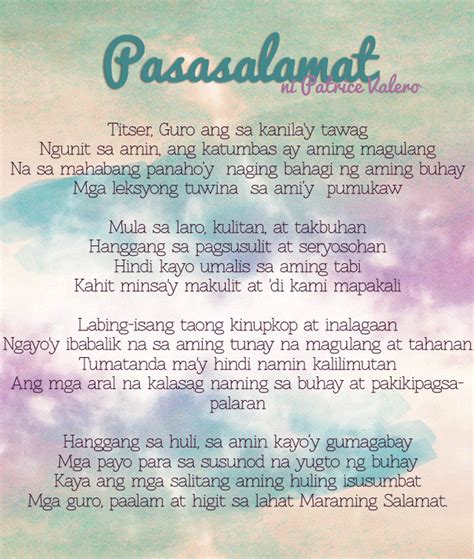 Literary: Pasasalamat | Ang Aninag Online