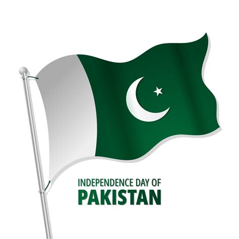 Pakistan independence day with Pakistan flag and typography 9665685 PNG