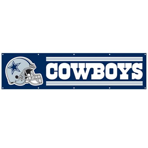 Dallas Cowboys 8-foot Nylon Banner - Free Shipping On Orders Over $45 ...