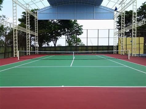 pemborong/pembuat lapangan tennis: PROSES PENGERJAAN DAN HASIL LAPANGAN TENIS