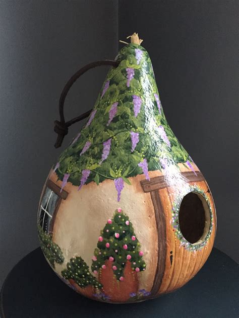 Gourd birdhouse Cat Gourd, Gourd Art, Gourds Birdhouse, Birdhouses, Gorgeous Gourds, Hand ...