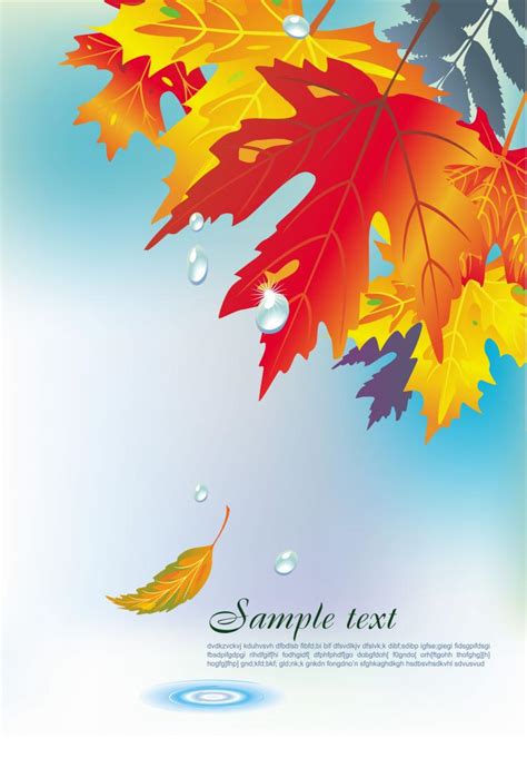 Beautiful maple leaf background (17354) Free EPS Download / 4 Vector