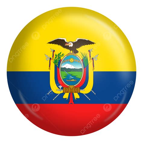 Ecuador Flag Pin Badge, Ecuador, Ecuador Independence Day, Ecuador Day PNG Transparent Clipart ...