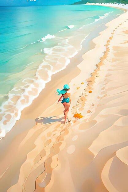 Premium Photo | Cartoon paradise beautiful beach adventures