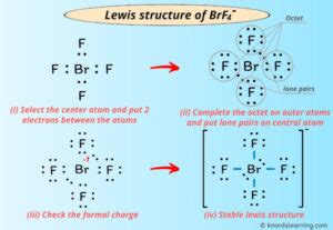 Lewis Structure of BrF4- (With 5 Simple Steps to Draw!)