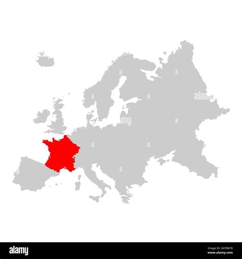 France on map of europe Stock Vector Image & Art - Alamy