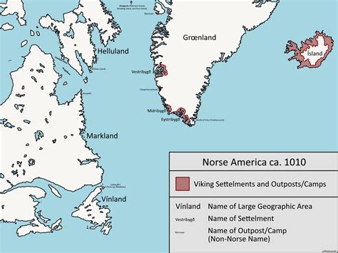 Nrken19 on Twitter: "Map of Viking settlements and outposts/camps in Iceland, Greenland and ...