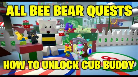 How to Unlock Cub Buddy - All Bee Bear Quests - Bee Swarm Simulator ...