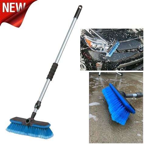 Car Wash Brush Telescoping Long Handle Bristle Soft Auto Detailing ...