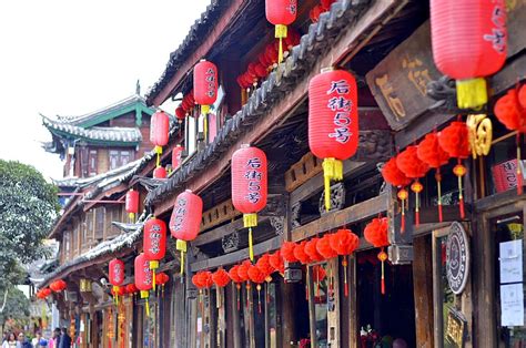 HD wallpaper: china, tourism, chinese, lamps, red, lijiang, yunan ...