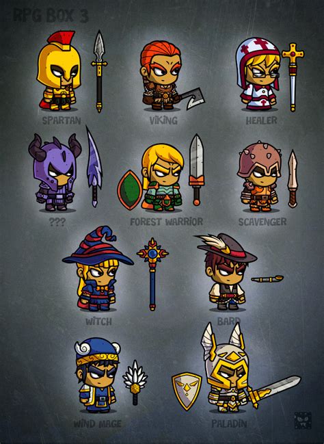 Cartoon RPG Characters 3 - EatCreatures