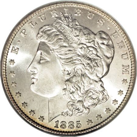 1885 Morgan Silver Dollar Coin Value