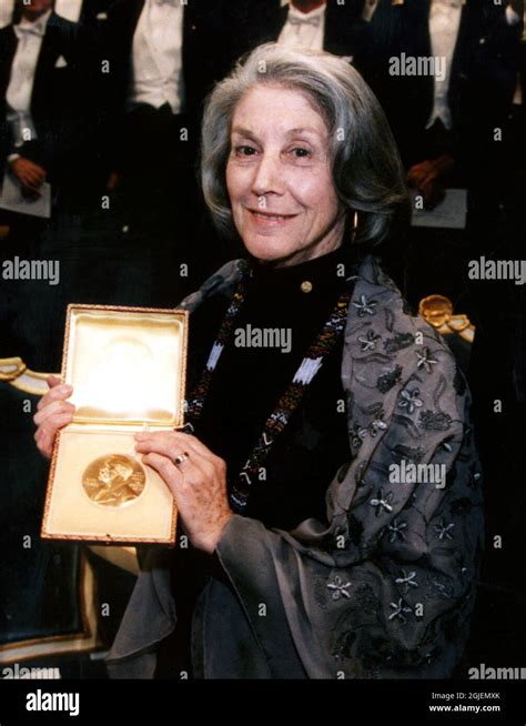 Nadine Gordimer, 1991 Nobel Prize of Literature laureate Stock Photo ...