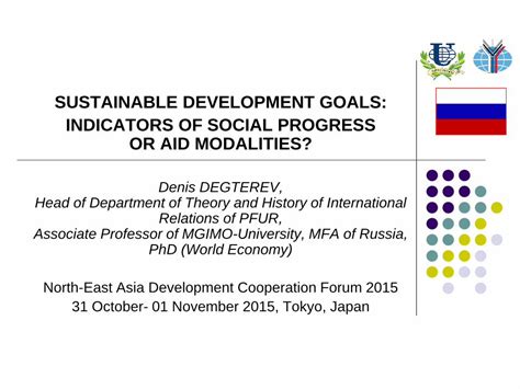 (PDF) Sustainable development goals: indicators of social ... · SDGs ...