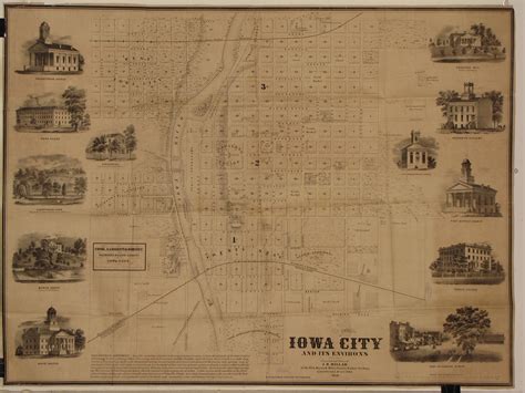 A terrific map of Iowa's first state capital - Rare & Antique Maps