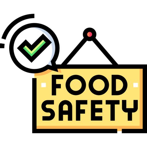 Food safety Detailed Straight Lineal color icon