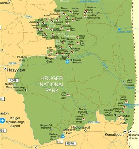 Kruger National Park Map South Africa Map Of Africa | sexiezpix Web Porn