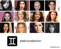 Gemini Ascendant/ Gemini Rising Physical Traits and Beauty: Facial ...