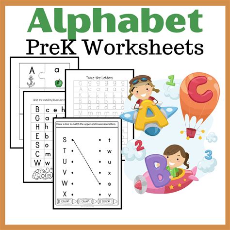 Free Printable Alphabet Worksheets for Preschoolers