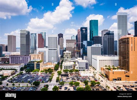 Houston, Texas, USA downtown skyline Stock Photo - Alamy