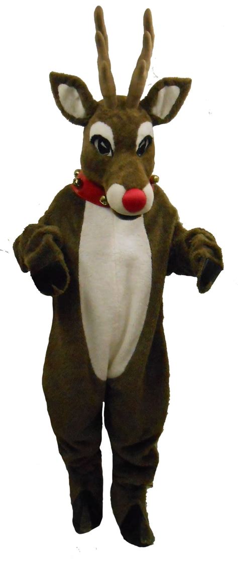 Deluxe Rudolph Reindeer Mascot Costume - Costume Holiday House