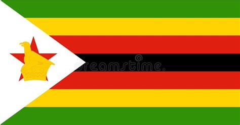 Zimbabwe flag . stock vector. Illustration of isolated - 114593925