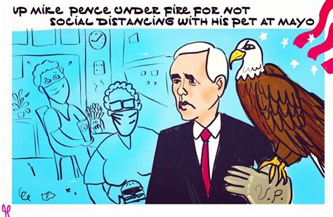 VICE PRESIDENT VP MIKE PENCE POLITICAL CARTOON Covid-19 coronavirus ...