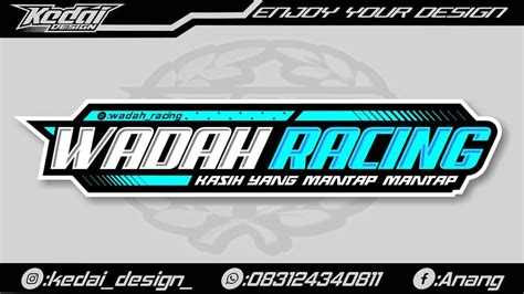 Desain Stiker Racing Keren – Materi Belajar Online