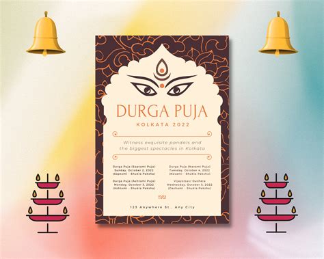 Editable Instant Download Durga Puja Invitation Durga Puja | lupon.gov.ph