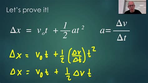 Deriving the Kinematic Equations (Algebra Only) - YouTube