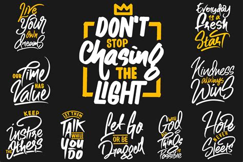 MOTIVATIONAL TYPOGRAPHY QUOTES BUNDLE VOL. 9 15731118 Vector Art at Vecteezy