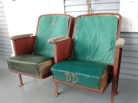 Vintage Cinema Seats Movie Theater Seats Bucket Seats Metal Upholstered Livingroom Furniture ...