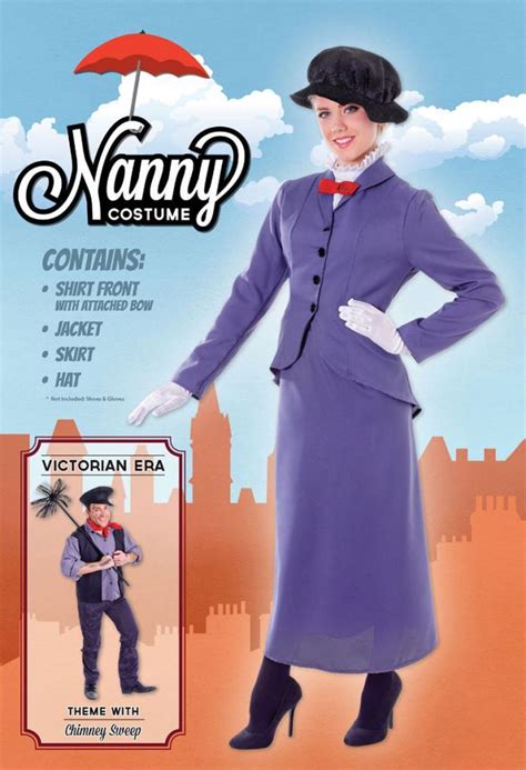 English Nanny Mary Poppins Costume by Bristol Novelties AC361 ...