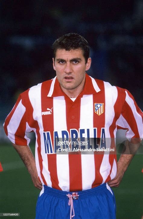 Christian Vieri of Atletico Madrid looks on during the UEFA Cup match ...