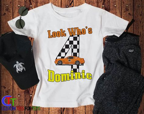 Racecar Birthday Shirt - Boys Personalized Racecar Birthday Shirt - Racecar Birthday Tee - Kids ...