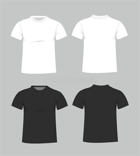 Blank T-shirt Template. Front And Back Stock Vector - Image: 56517688