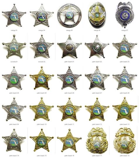 County Sheriff Badges A Through Z