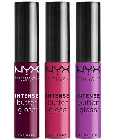 NYX Professional Makeup 3-Pc. Intense Butter Gloss Set - Macy's