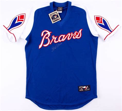 Hank Aaron Signed Braves Jersey (JSA LOA) | Pristine Auction