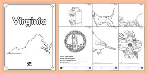 Virginia State Symbols Booklet (teacher made) - Twinkl