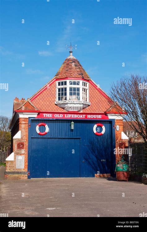 The Old Lifeboat House Museum at Walton On The Naze on the Essex Coast ...