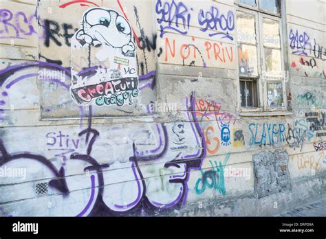 Graffiti street art in Bucharest, Romania Stock Photo - Alamy