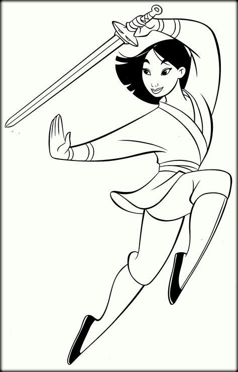 Disney Princess Coloring Pages Mulan at GetDrawings | Free download