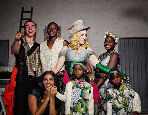 Lourdes, Rocco Ritchie, David Banda, Mercy James, Esther and Stella ...