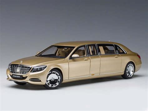 Mercedes Maybach S 600 Pullman Gold 1/18 Model Car by Autoart - Walmart.com