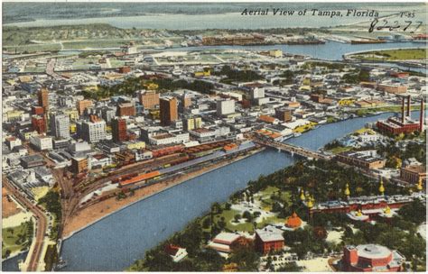 Aerial view of Tampa, Florida - Digital Commonwealth