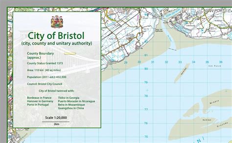 Bristol County Map | County map, Counties of england, Bristol city