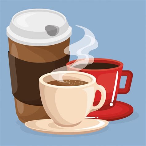 Free Vector | Set coffee drinks